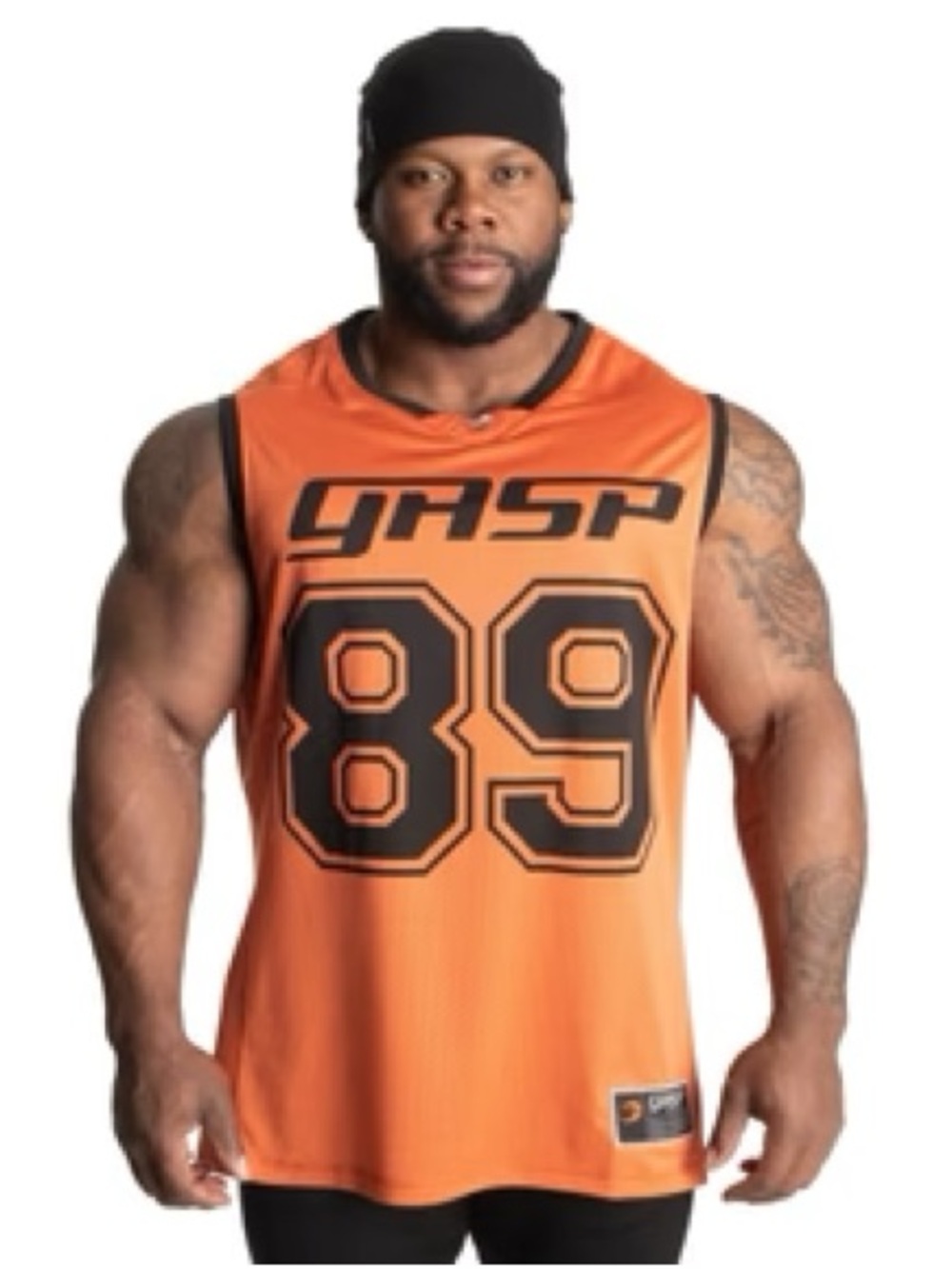 GASP O.G. Mesh Tank Top Jersey Men's M Orange Weightlifting Gym Train Run EXC!
